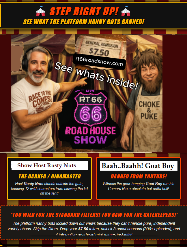 RT 66 Road House Show Carnival Poster
